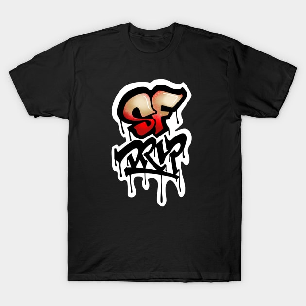 SF Drip T-Shirt by ericjueillustrates